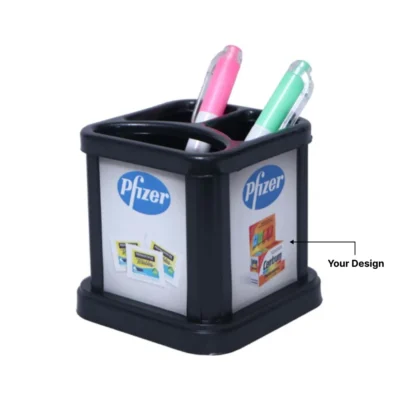 Buy Premium Square Desk Pen Stand in bulk for Corporate Gifting | Corporate Gyft