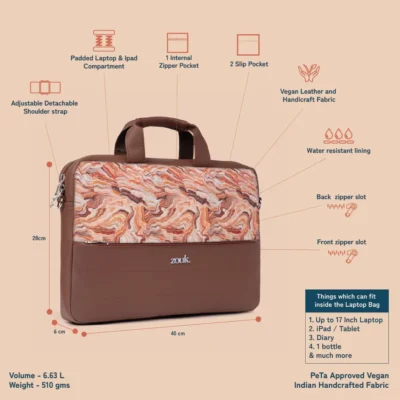 Buy Zouk Arin Laptop Messenger Bag in bulk for Corporate Gifting | Corporate Gyft