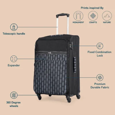 Buy Zouk Avasa Travel Trolley Bag in bulk for Corporate Gifting | Corporate Gyft