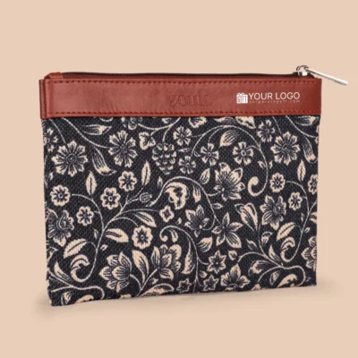 Buy Zouk Motif Zip Cosmetic Wallet in bulk for Corporate Gifting | Corporate Gyft