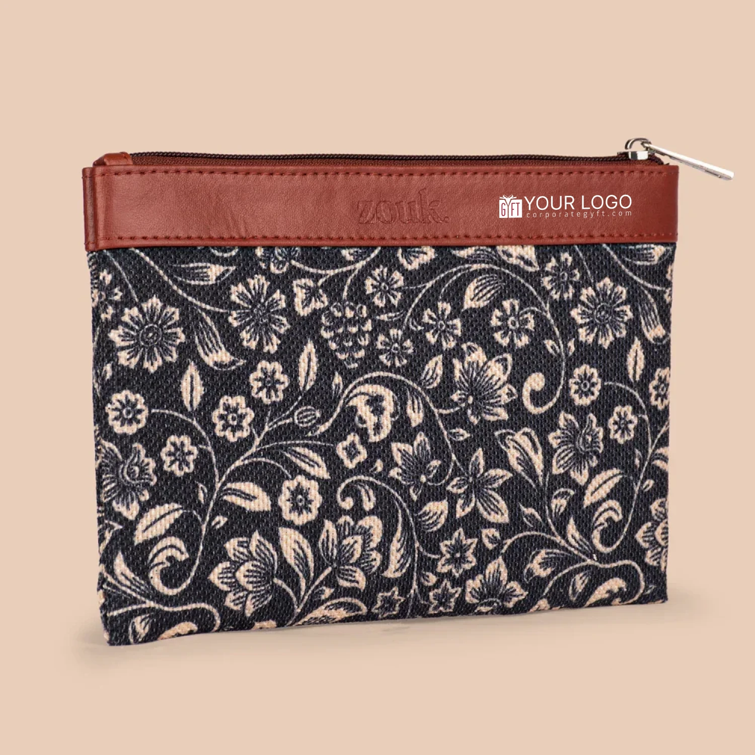 Zouk Motif Zip Cosmetic Wallet Buy Zouk Motif Zip Cosmetic Wallet in bulk for Corporate Gifting | Corporate Gyft