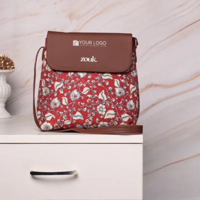 Buy Zouk Classic Flap Sling Bag in bulk for Corporate Gifting | Corporate Gyft