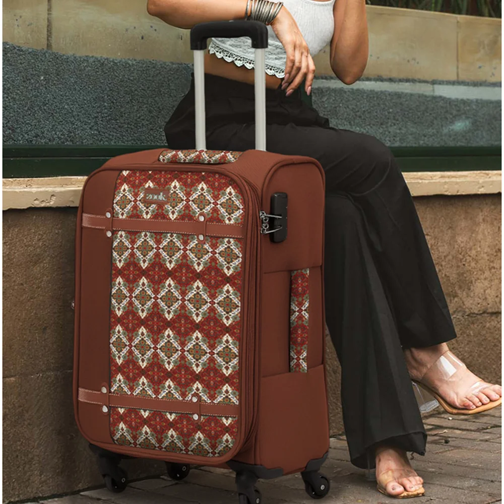 Zouk Saira Travel Trolley Bag Buy Zouk Saira Travel Trolley Bag in bulk for Corporate Gifting | Corporate Gyft
