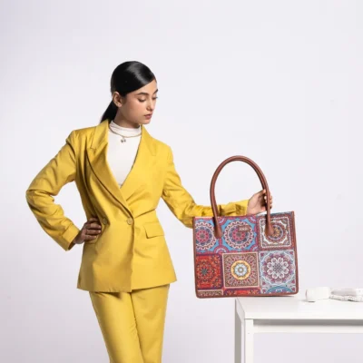 Buy Zouk Multicolor Mandala Book Tote in bulk for Corporate Gifting | Corporate Gyft