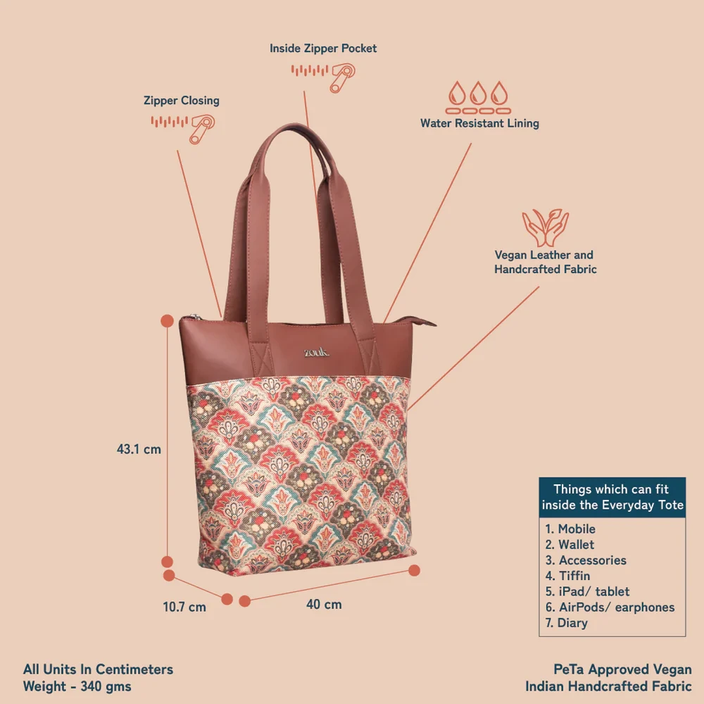 Zouk Mughal Art Tote Bag Buy Zouk Mughal Art Tote Bag in bulk for Corporate Gifting | Corporate Gyft
