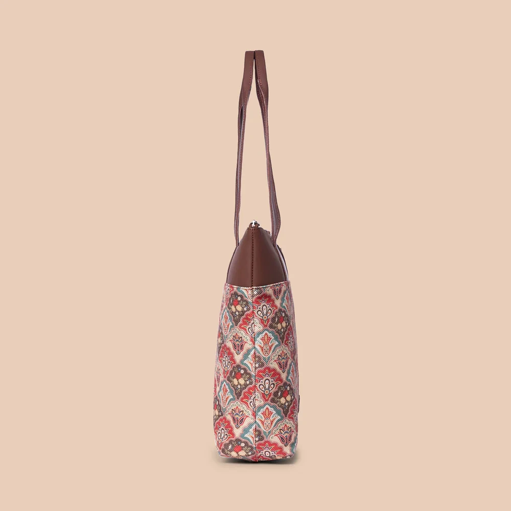 Zouk Mughal Art Tote Bag Buy Zouk Mughal Art Tote Bag in bulk for Corporate Gifting | Corporate Gyft