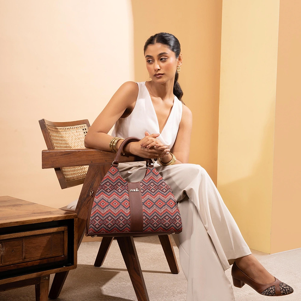 Zouk Konkona Statement Satchel Bag Buy Zouk Konkona Statement Satchel Bag in bulk for Corporate Gifting | Corporate Gyft
