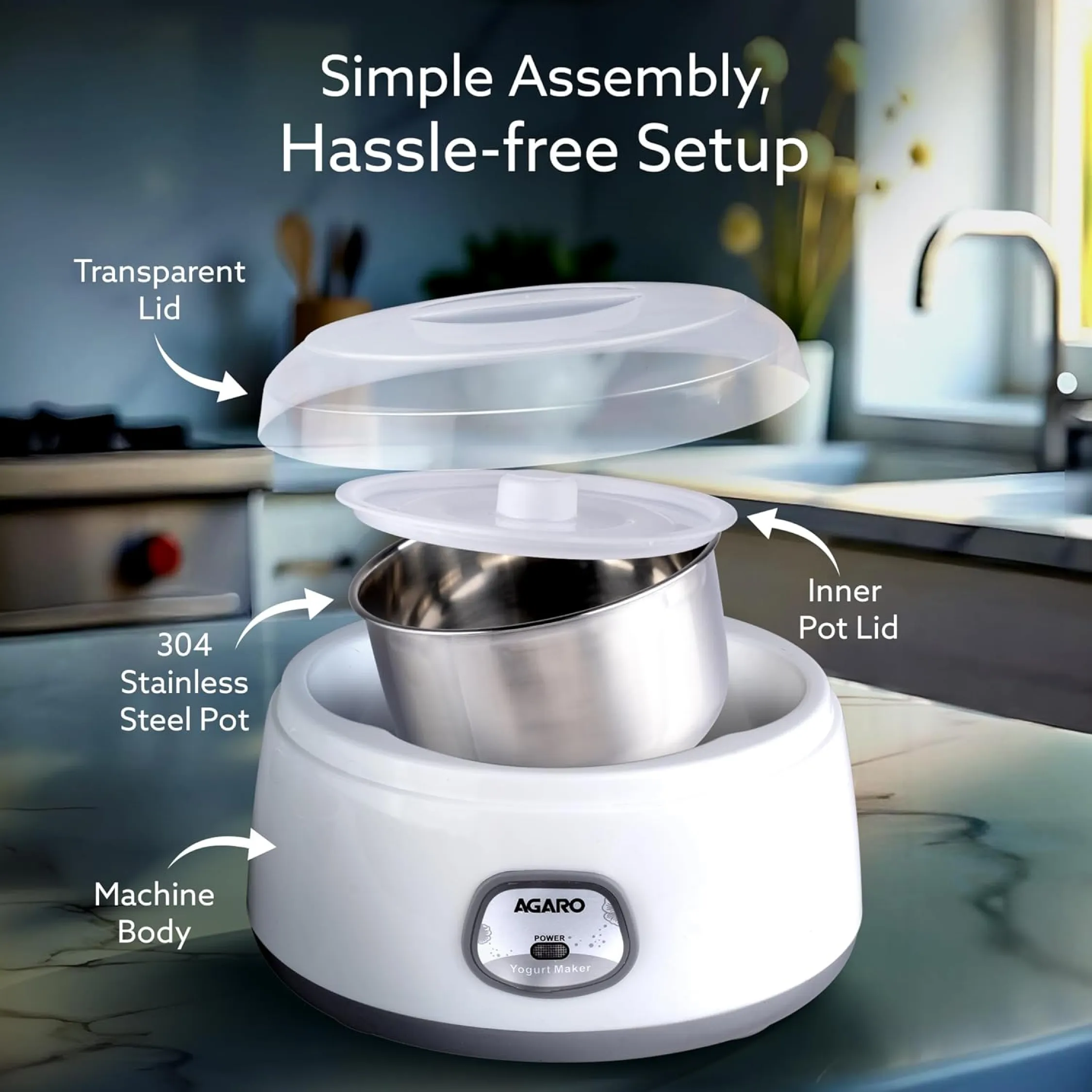 Agaro Classic Yogurt Maker Buy Agaro Classic Yogurt Maker in bulk for Corporate Gifting | Corporate Gyft