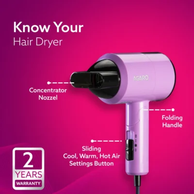Buy Agaro Portable Hair Dryer in bulk for Corporate Gifting | Corporate Gyft