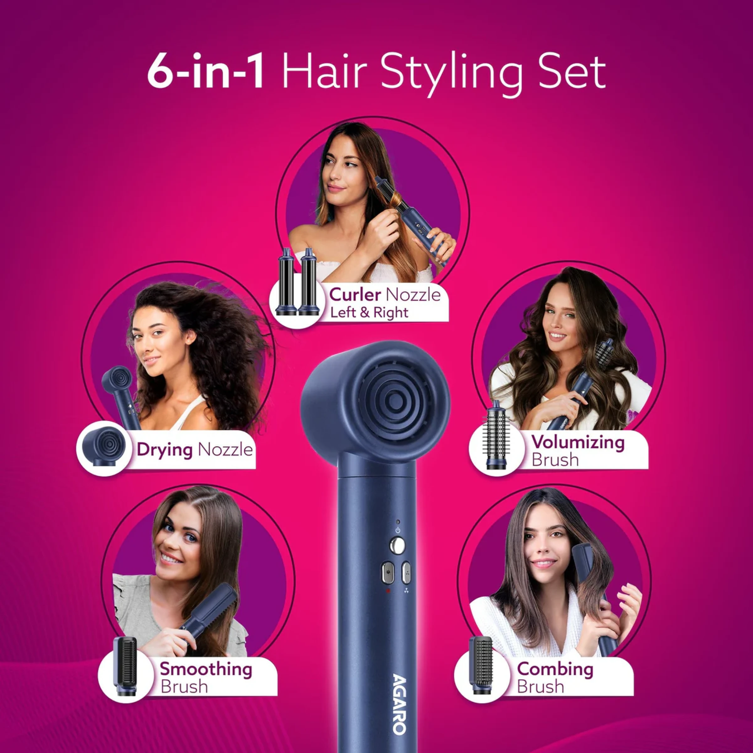 Agaro Imperial Multifunctional Hair Styler Buy Agaro Imperial Multifunctional Hair Styler in bulk for Corporate Gifting | Corporate Gyft