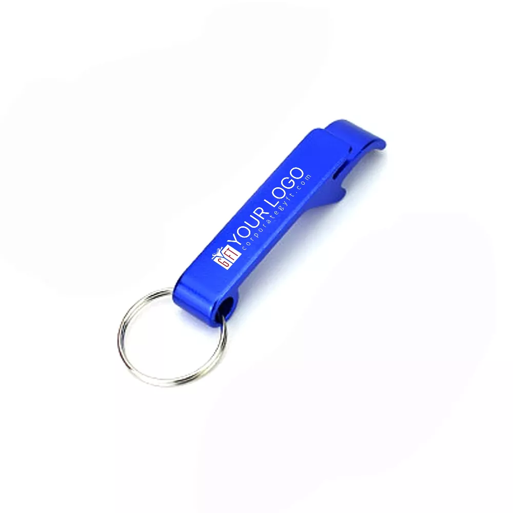 Mini Bottle Opener Keychain - Blue Buy Mini Bottle Opener Keychain - Blue in bulk for Corporate Gifting | Corporate Gyft