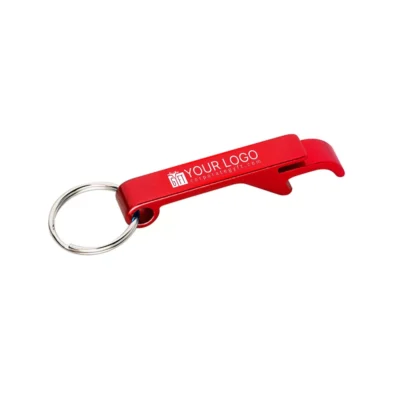 Buy Mini Bottle Opener Keychain - Red in bulk for Corporate Gifting | Corporate Gyft