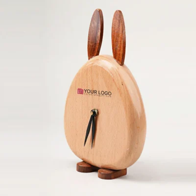 Buy BunnyTime Wooden Clock in bulk for Corporate Gifting | Corporate Gyft
