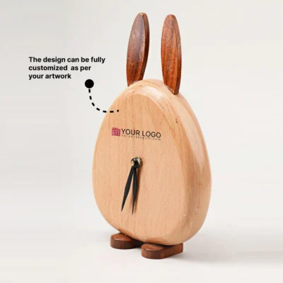 Buy BunnyTime Wooden Clock in bulk for Corporate Gifting | Corporate Gyft
