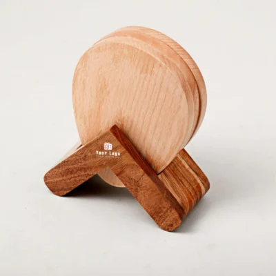 Buy Wooden Nest Coaster Set in bulk for Corporate Gifting | Corporate Gyft