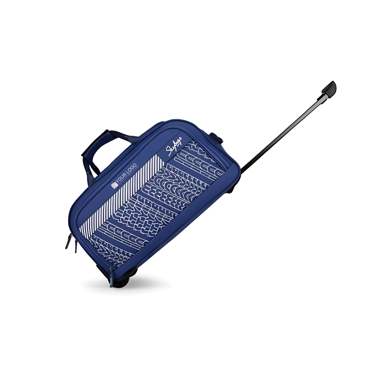 Skybags Axis Duffle Trolley 52 - Blue Buy Skybags Axis Duffle Trolley 52 - Blue in bulk for Corporate Gifting | Corporate Gyft