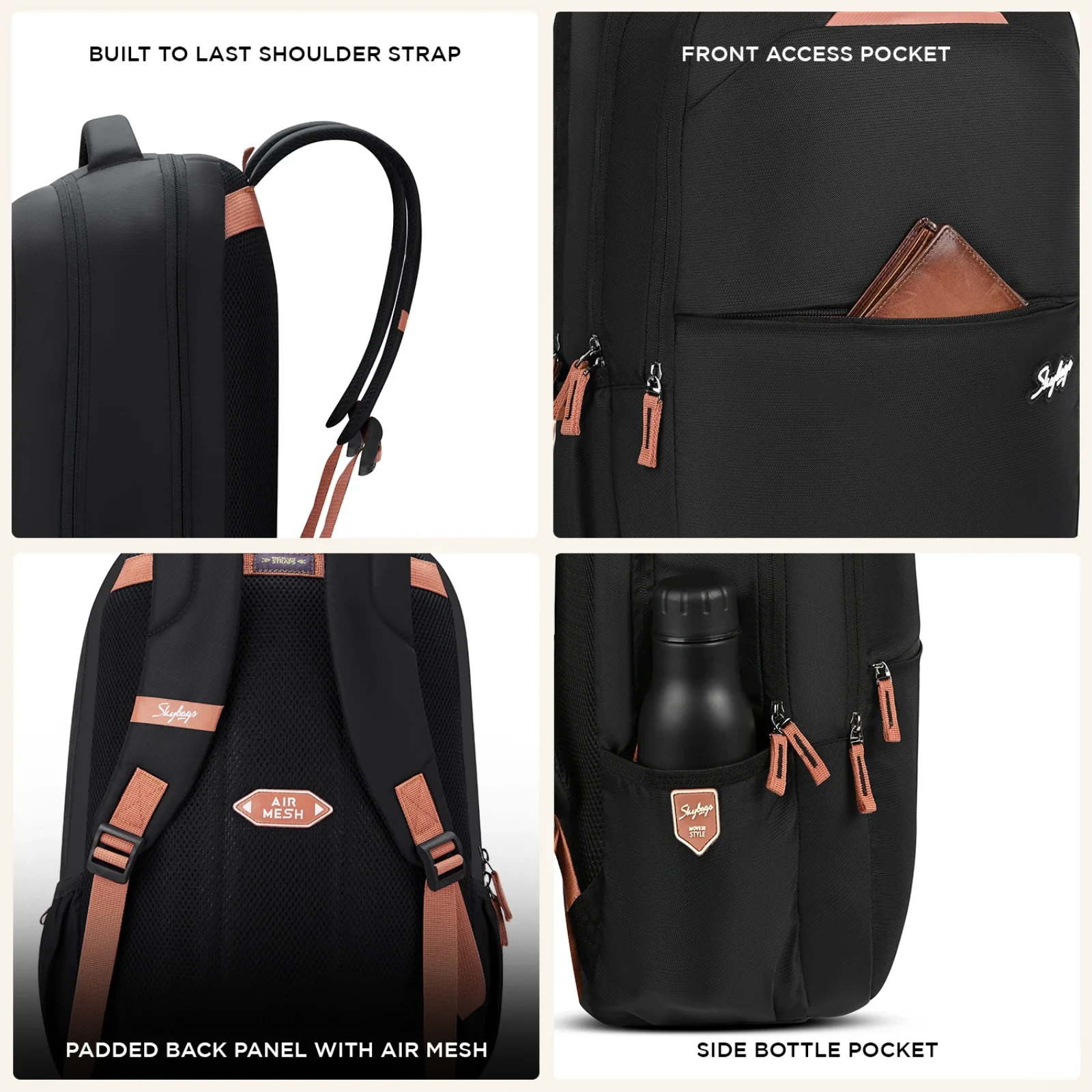 Skybags Galaxy Corporate Bag - Black Buy Skybags Galaxy Corporate Bag - Black in bulk for Corporate Gifting | Corporate Gyft