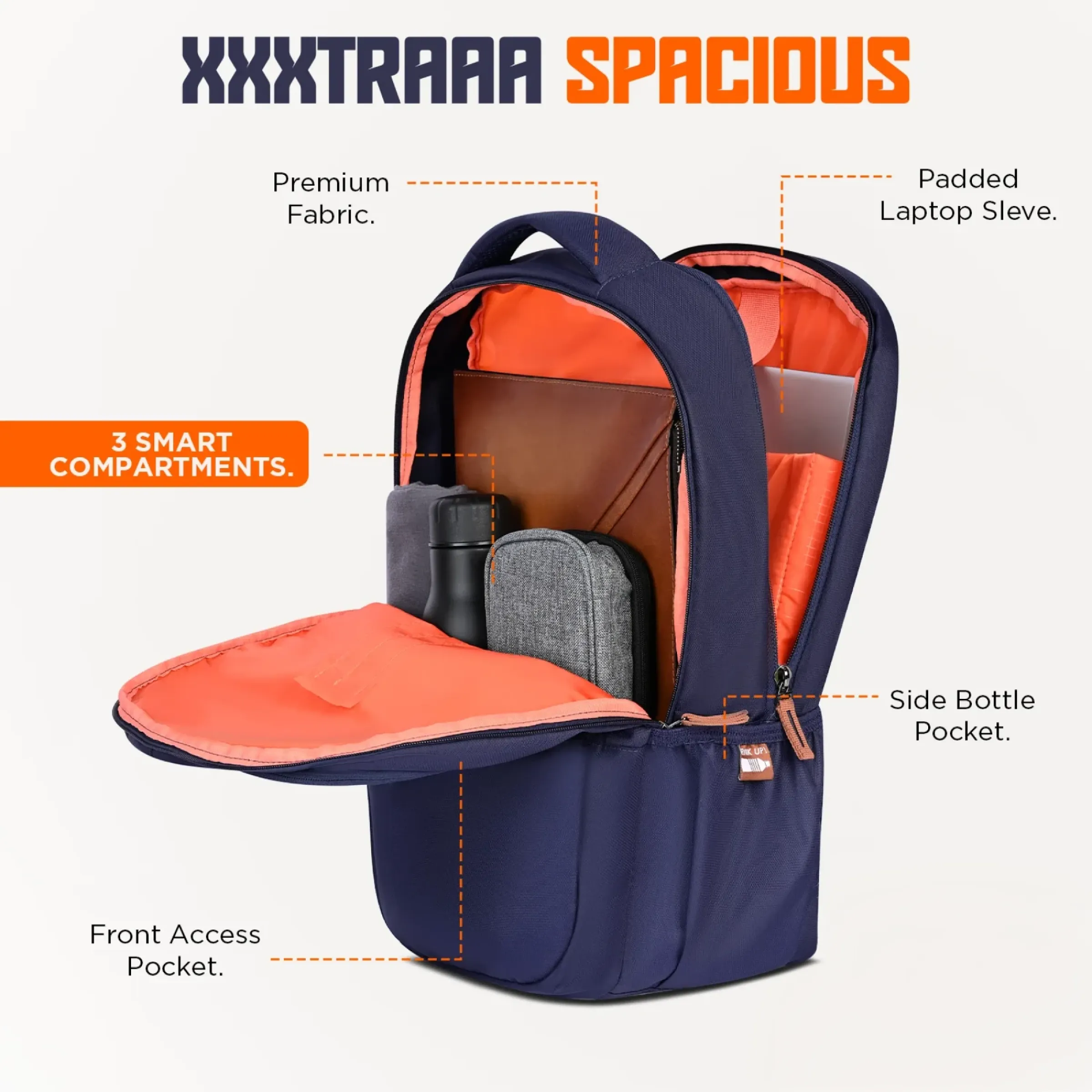 Skybags Galaxy Corporate Bag - Navy Blue Buy Skybags Galaxy Corporate Bag - Navy Blue in bulk for Corporate Gifting | Corporate Gyft