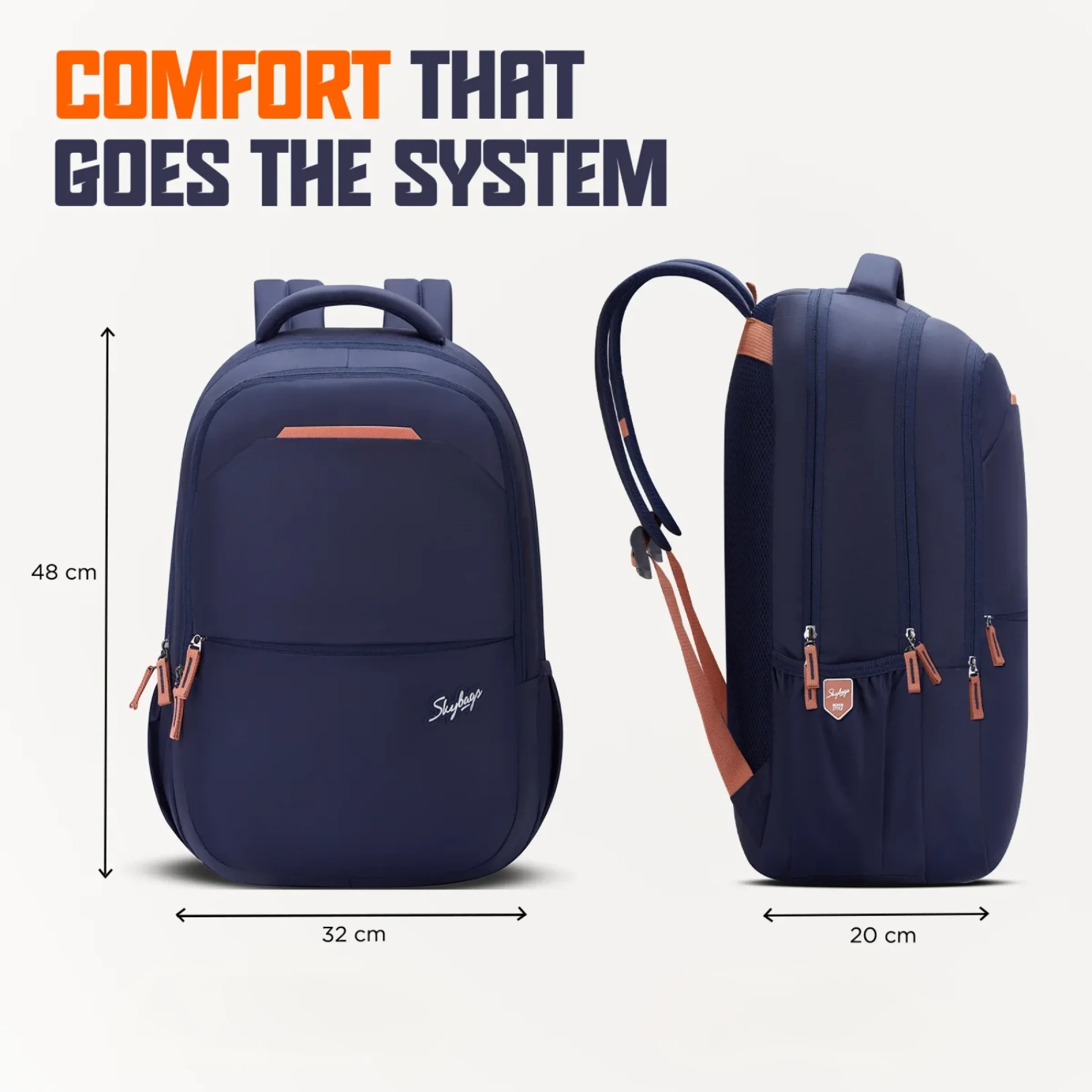 Skybags Galaxy Corporate Bag - Navy Blue Buy Skybags Galaxy Corporate Bag - Navy Blue in bulk for Corporate Gifting | Corporate Gyft