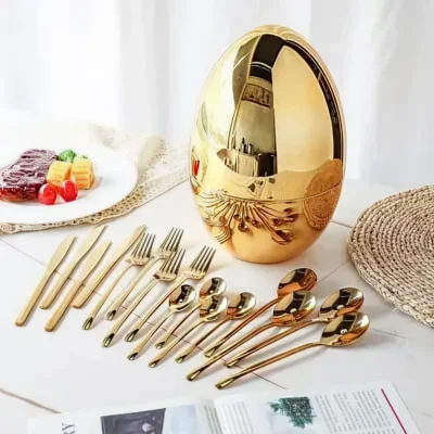 Buy Golden Elegance Cutlery Set in bulk for Corporate Gifting | Corporate Gyft