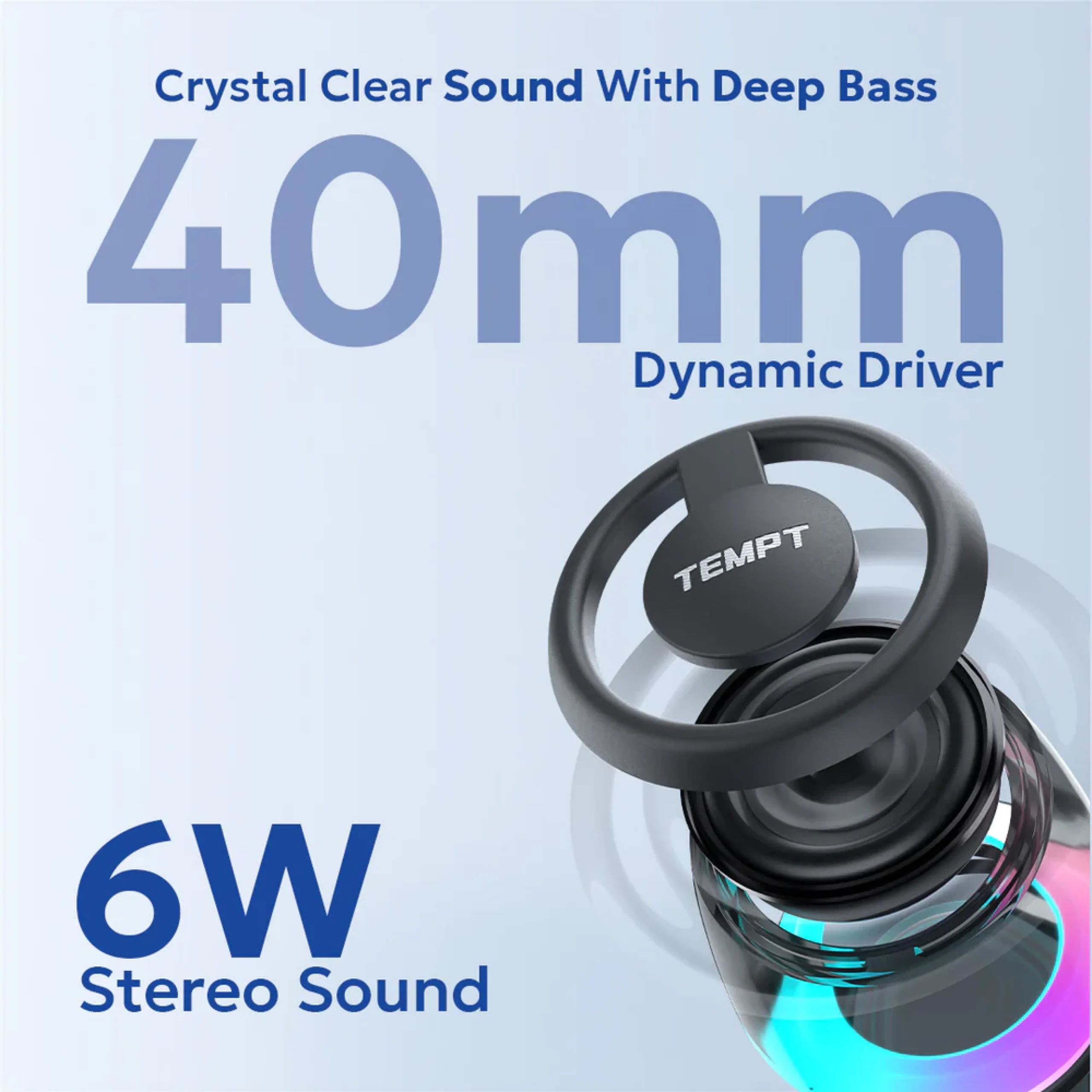 Tempt Pocket Bluetooth Speaker - Black Buy Tempt Pocket Bluetooth Speaker - Black in bulk for Corporate Gifting | Corporate Gyft