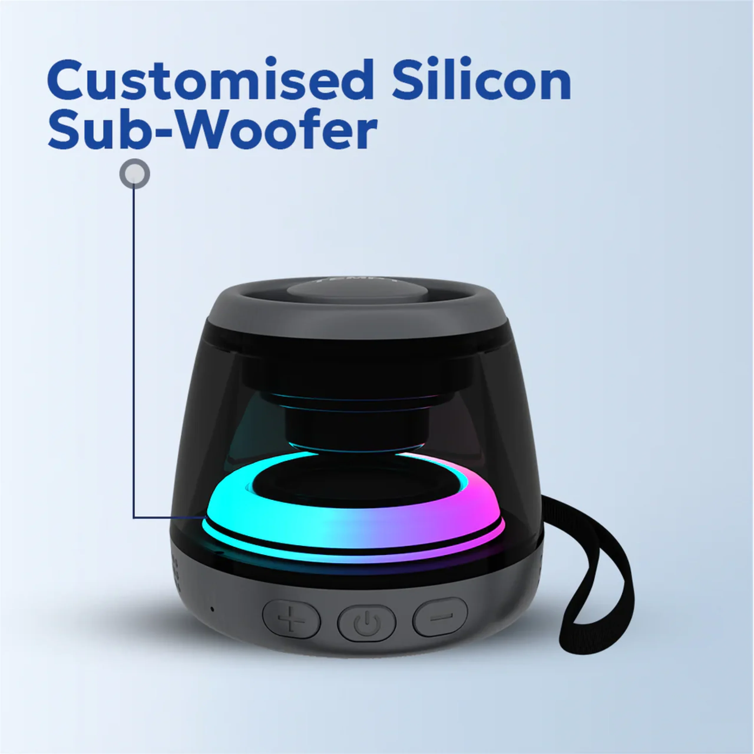 Tempt Pocket Bluetooth Speaker - Black Buy Tempt Pocket Bluetooth Speaker - Black in bulk for Corporate Gifting | Corporate Gyft