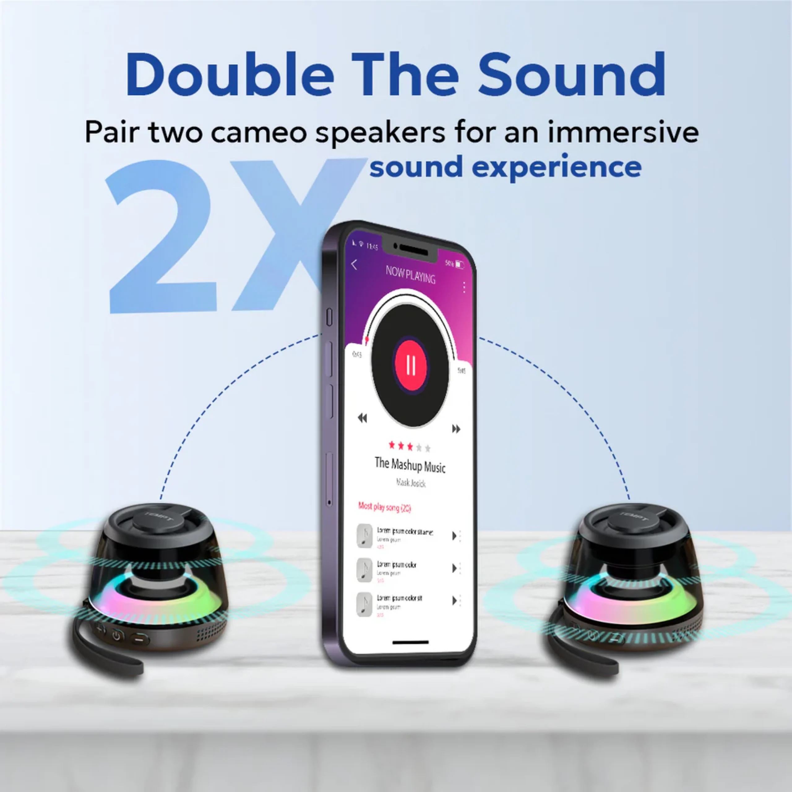 Tempt Pocket Bluetooth Speaker - Black Buy Tempt Pocket Bluetooth Speaker - Black in bulk for Corporate Gifting | Corporate Gyft
