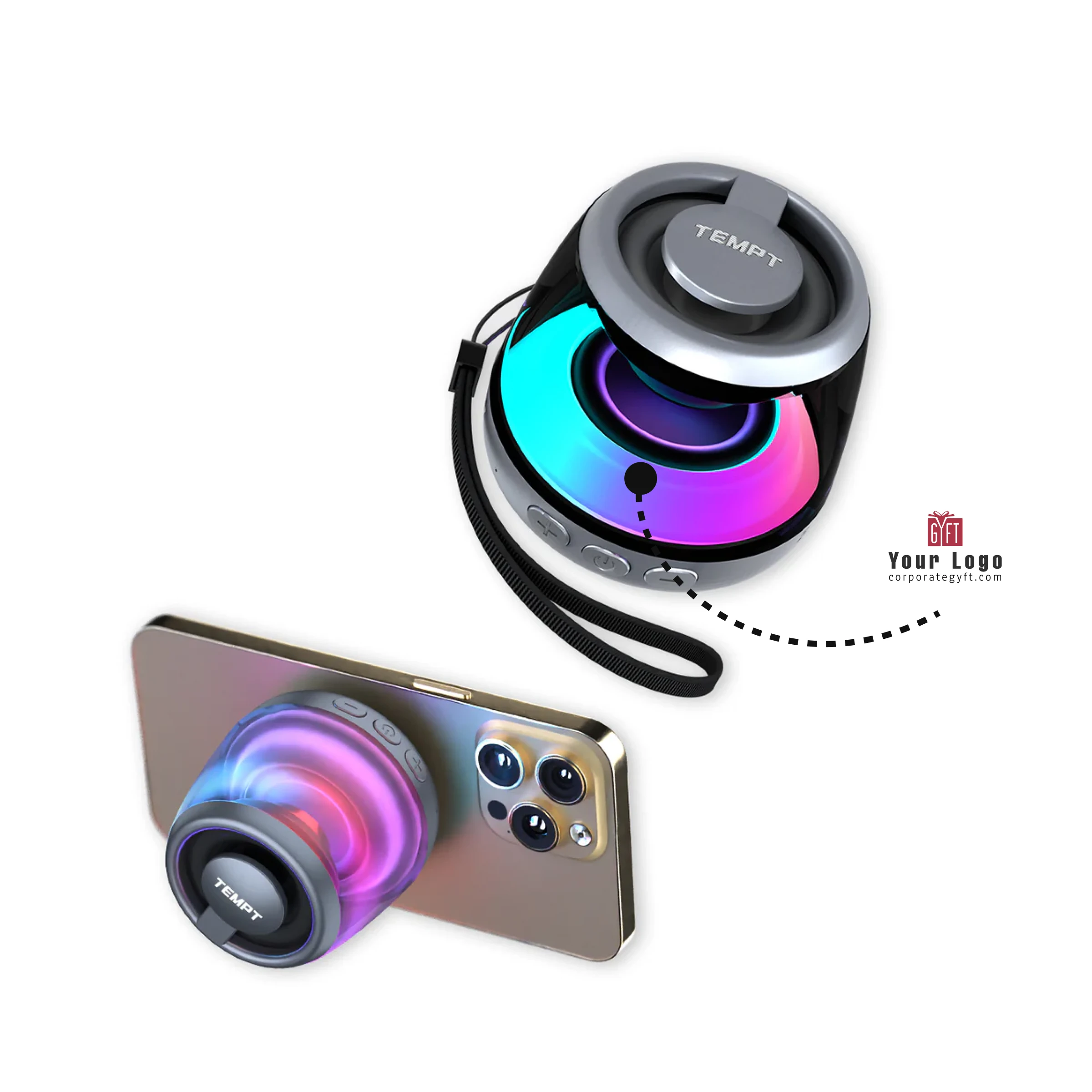 Tempt Pocket Bluetooth Speaker - White Buy Tempt Pocket Bluetooth Speaker - White in bulk for Corporate Gifting | Corporate Gyft