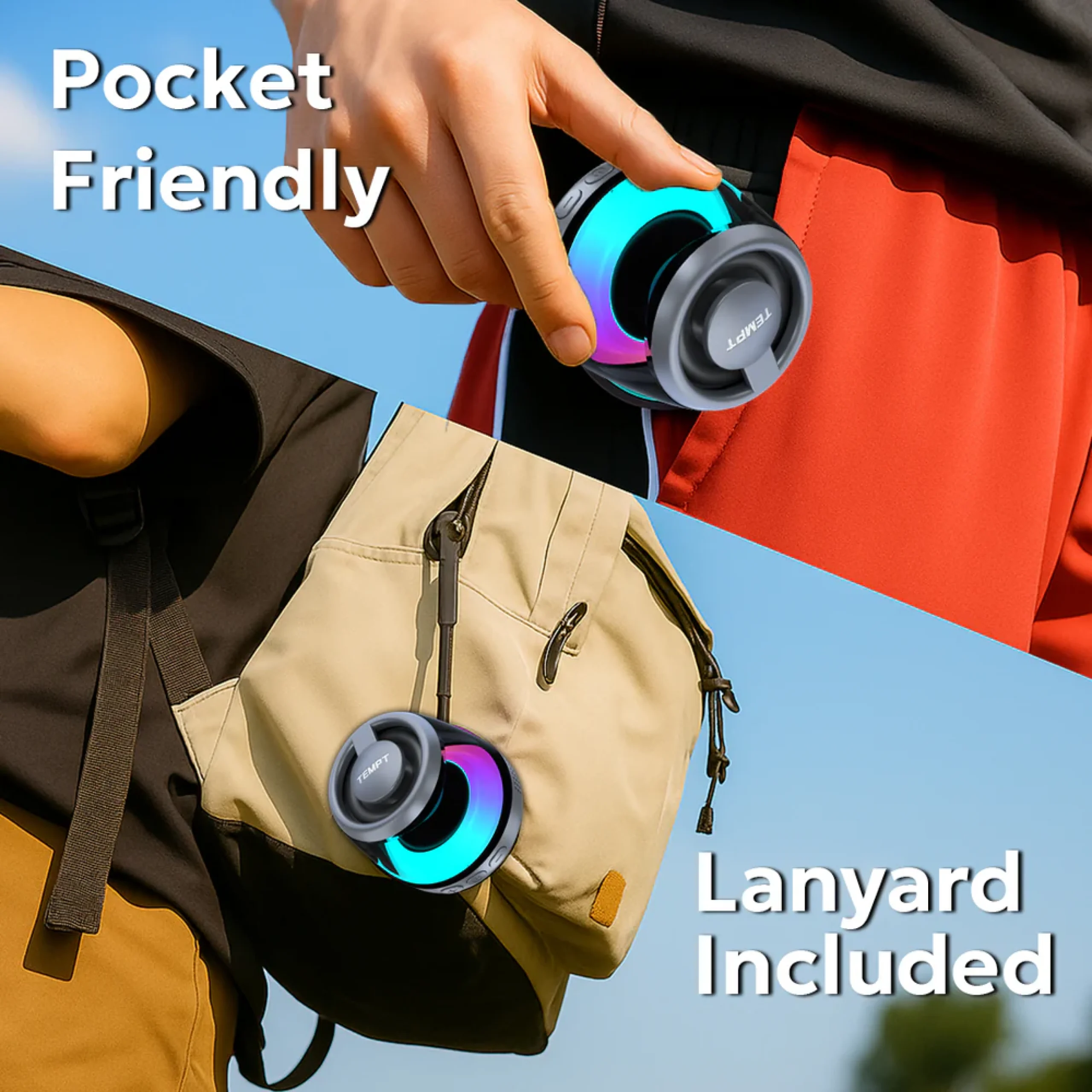 Tempt Pocket Bluetooth Speaker - White Buy Tempt Pocket Bluetooth Speaker - White in bulk for Corporate Gifting | Corporate Gyft
