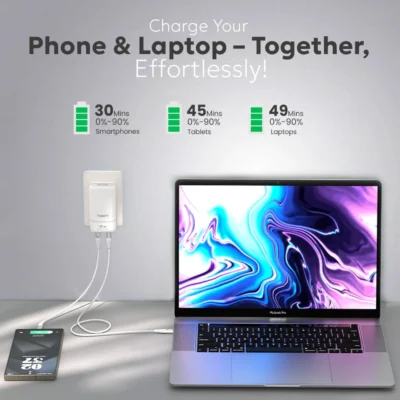 Buy Tempt Elite Travel X Slim 67W Fast Charger in bulk for Corporate Gifting | Corporate Gyft