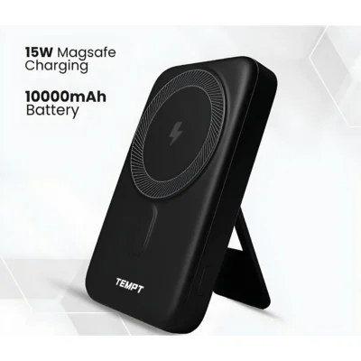 Buy Tempt Magnetic Power Bank With Stand in bulk for Corporate Gifting | Corporate Gyft