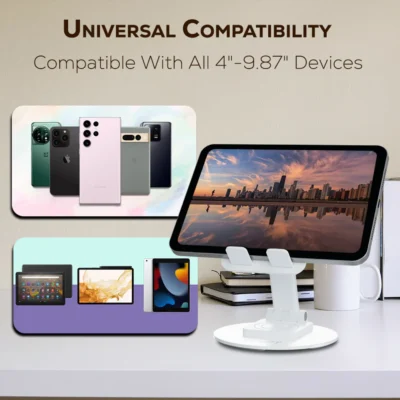 Buy Tempt Adjustable Mobile Stand – White in bulk for Corporate Gifting | Corporate Gyft