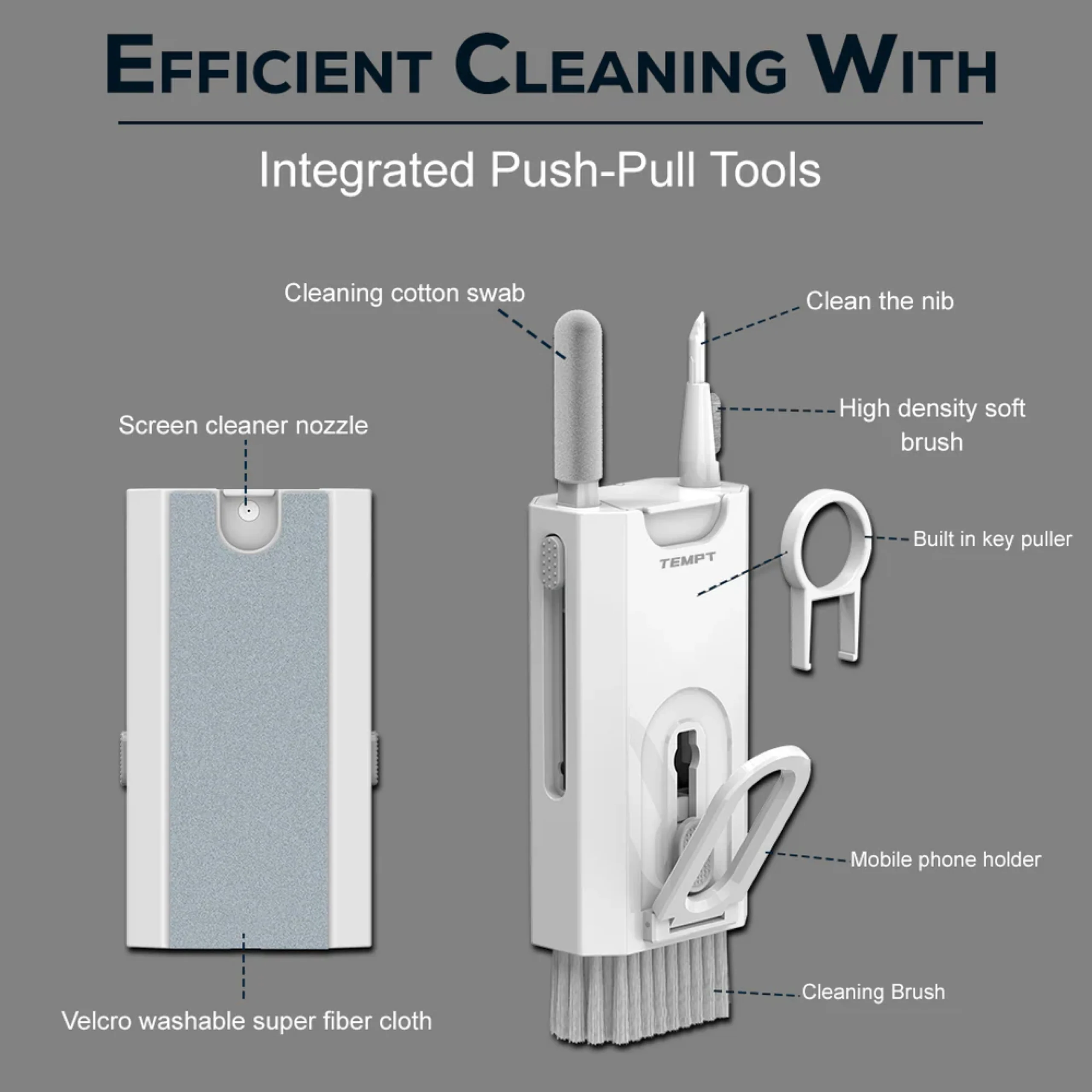 Tempt Multi-Device Cleaning Kit Buy Tempt Multi-Device Cleaning Kit in bulk for Corporate Gifting | Corporate Gyft