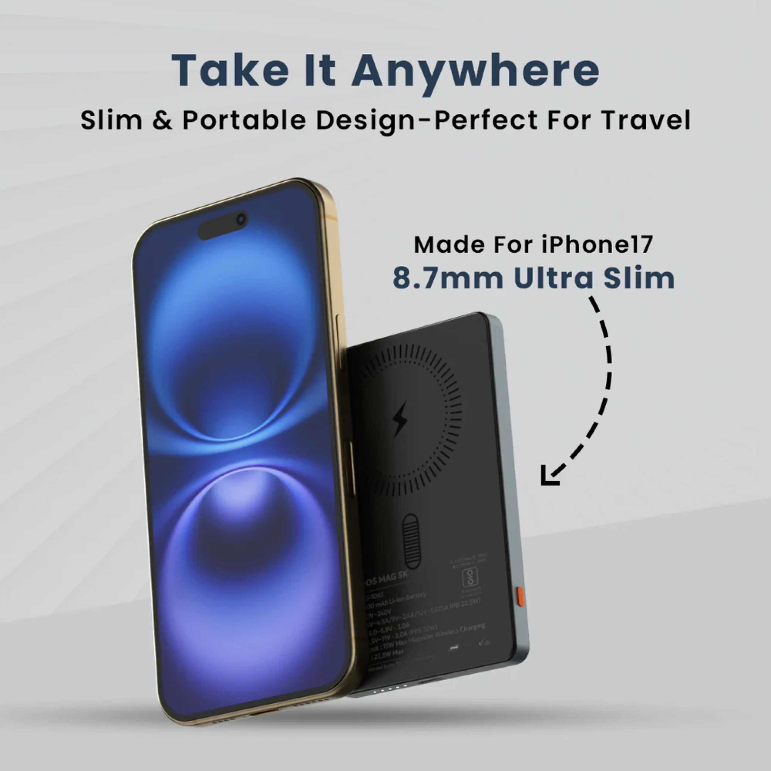 Tempt Joos Mag 10K Slim Wireless Power Bank Buy Tempt Joos Mag 10K Slim Wireless Power Bank in bulk for Corporate Gifting | Corporate Gyft