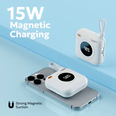 Buy Tempt Joos Mag Mini Wireless Power bank in bulk for Corporate Gifting | Corporate Gyft