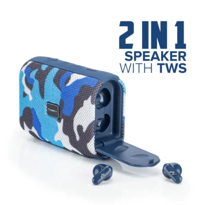Buy Tempt Dual Mode Speaker - Army Blue in bulk for Corporate Gifting | Corporate Gyft