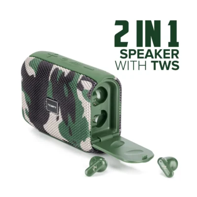 Buy Tempt Dual Mode Speaker - Army Green in bulk for Corporate Gifting | Corporate Gyft