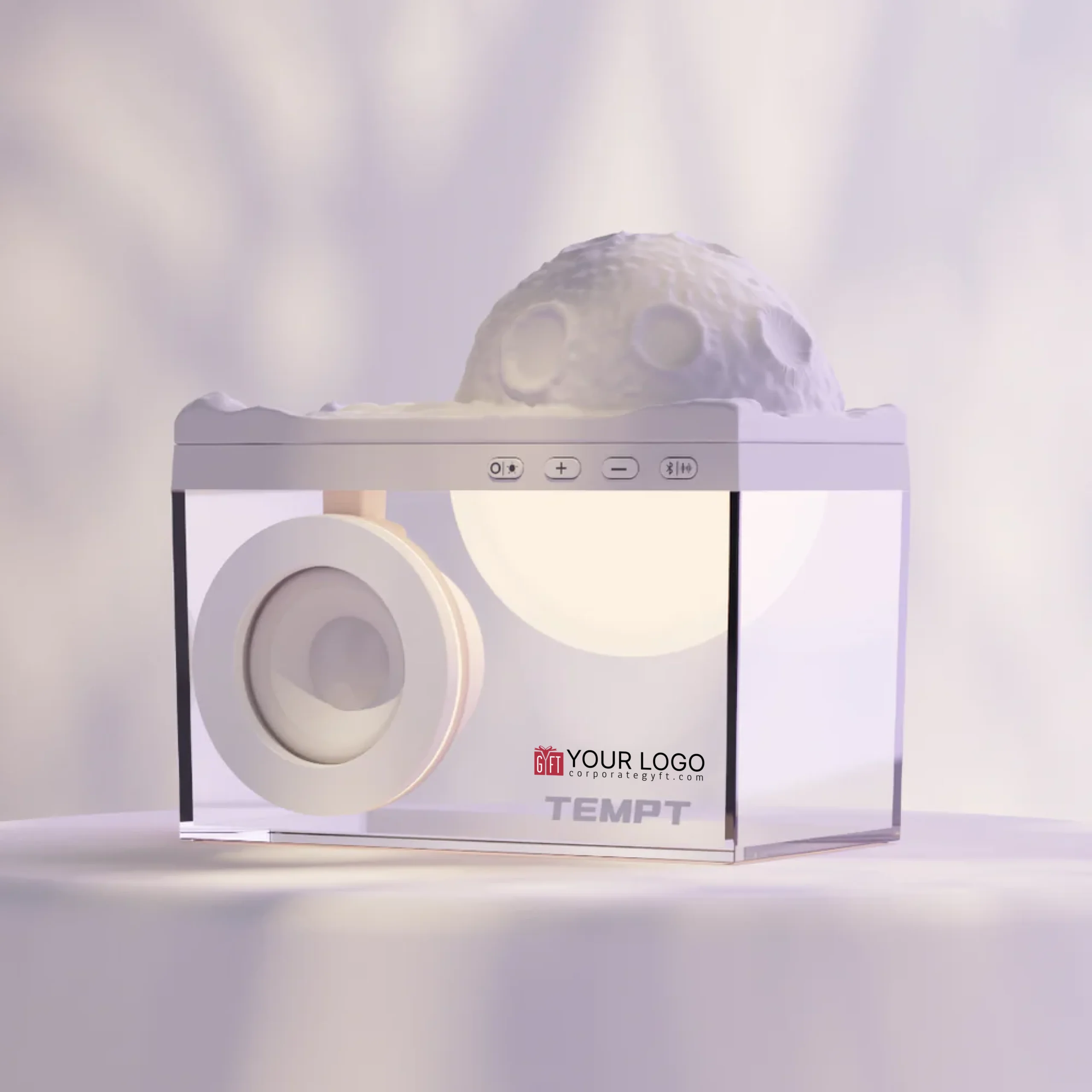 Tempt Lunar Bluetooth Speaker Buy Tempt Lunar Bluetooth Speaker in bulk for Corporate Gifting | Corporate Gyft
