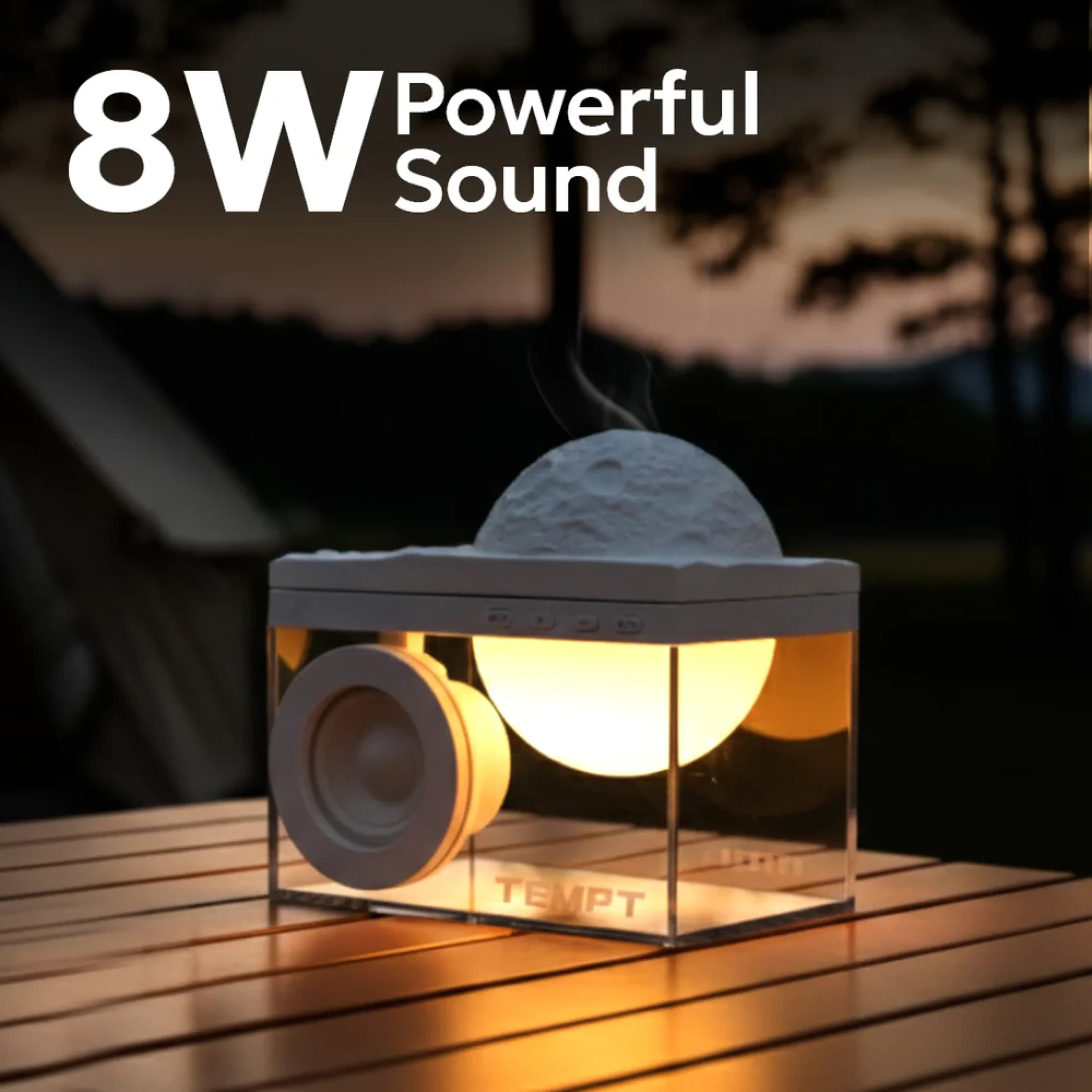 Tempt Lunar Bluetooth Speaker Buy Tempt Lunar Bluetooth Speaker in bulk for Corporate Gifting | Corporate Gyft