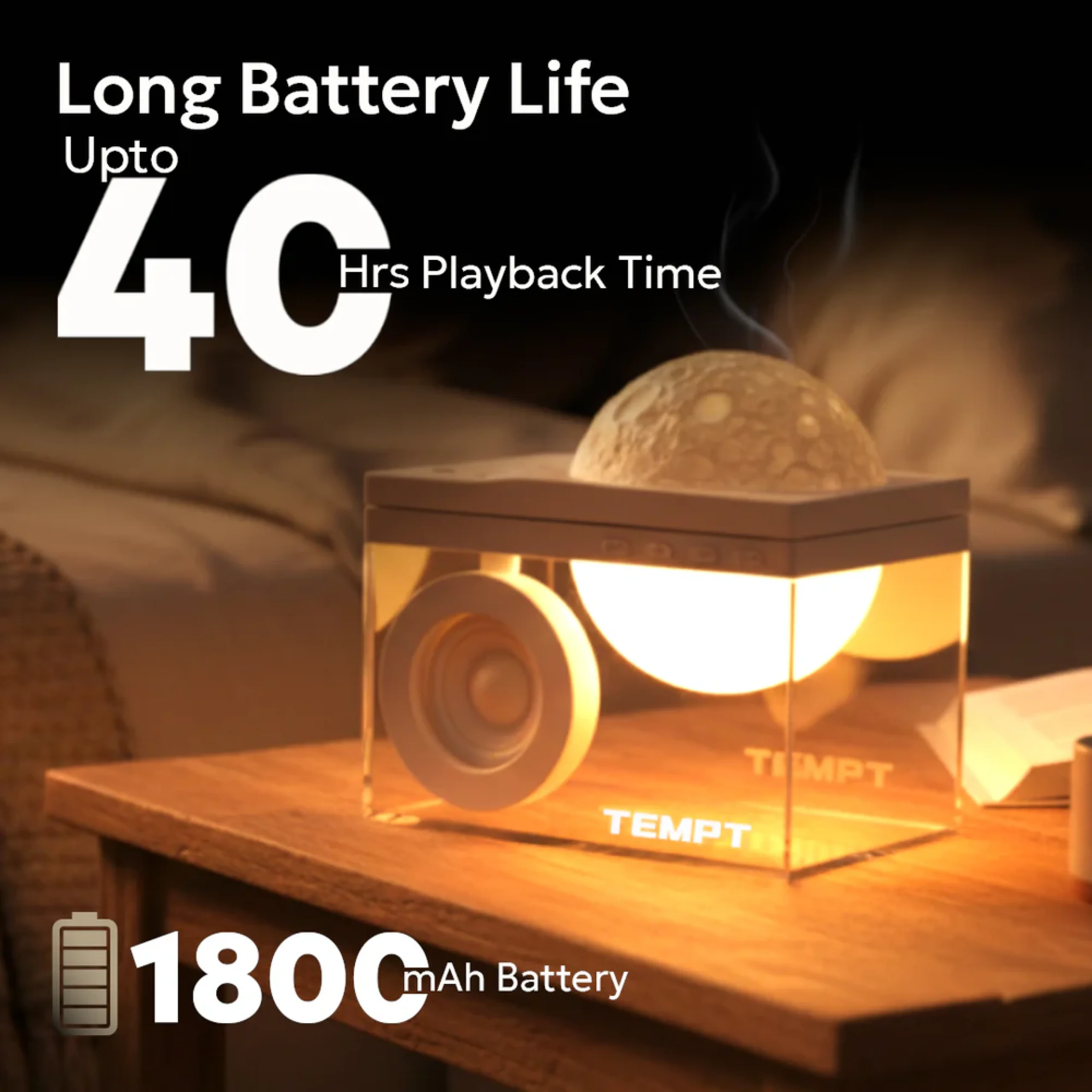 Tempt Lunar Bluetooth Speaker Buy Tempt Lunar Bluetooth Speaker in bulk for Corporate Gifting | Corporate Gyft