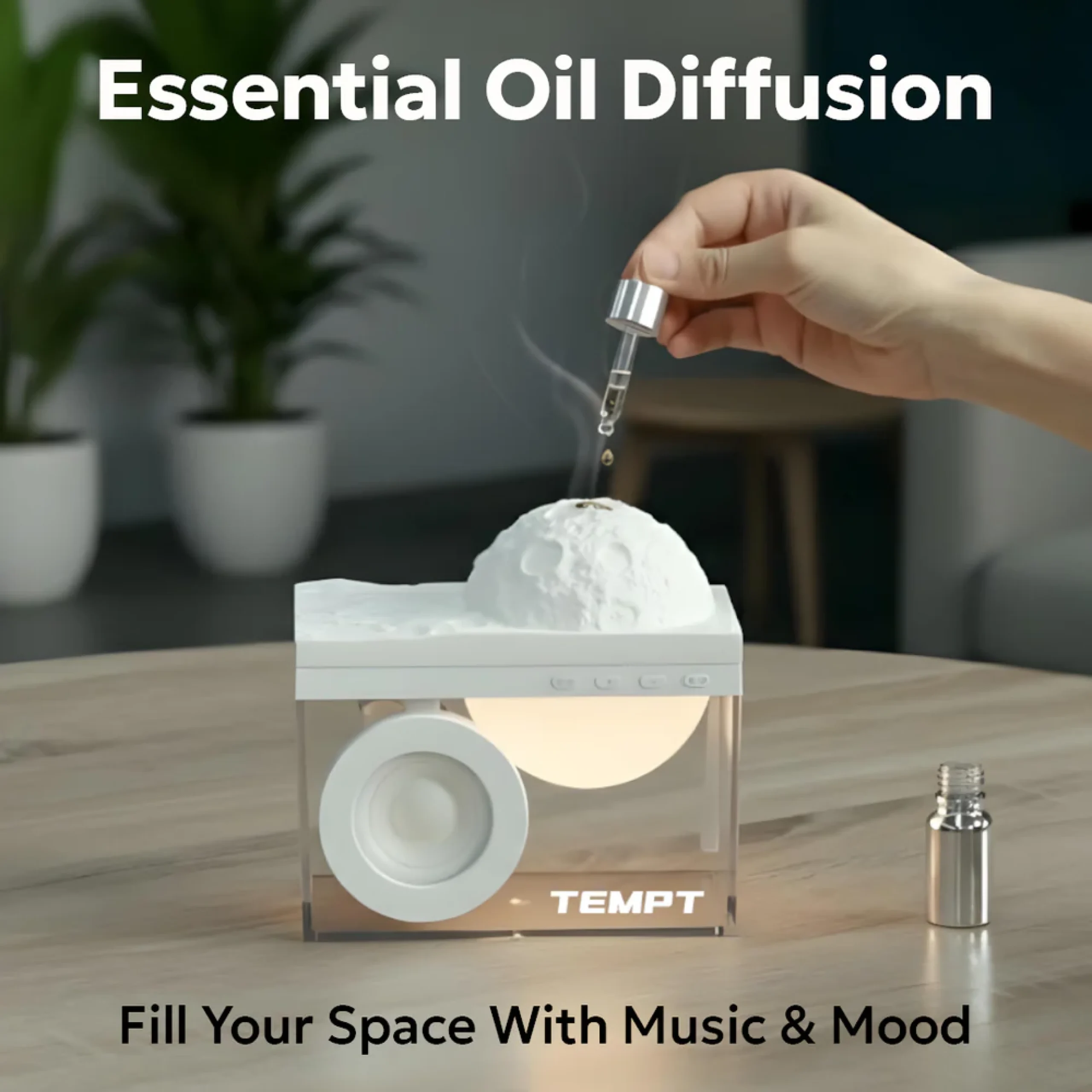 Tempt Lunar Bluetooth Speaker Buy Tempt Lunar Bluetooth Speaker in bulk for Corporate Gifting | Corporate Gyft
