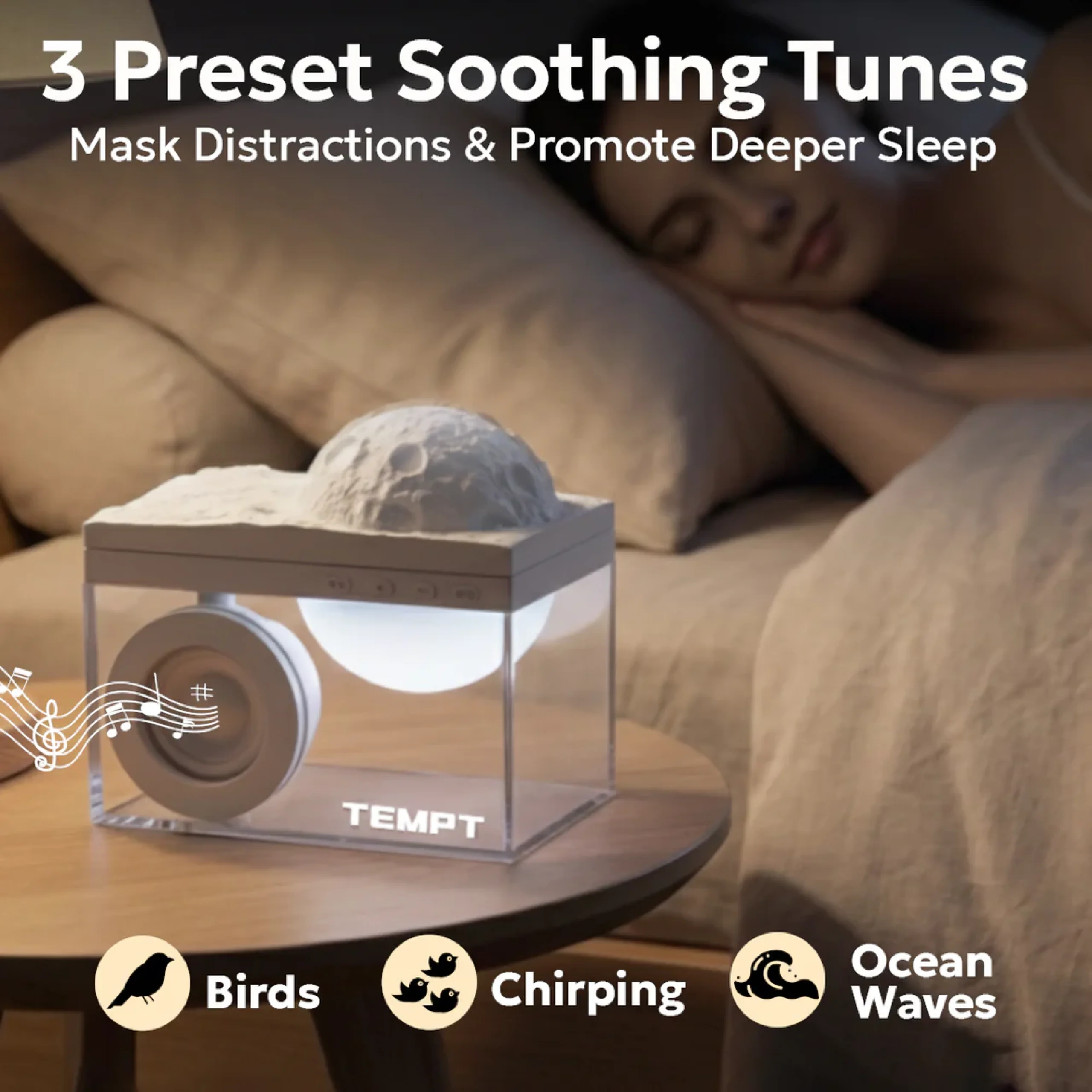 Tempt Lunar Bluetooth Speaker Buy Tempt Lunar Bluetooth Speaker in bulk for Corporate Gifting | Corporate Gyft