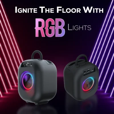 Buy Tempt RGB Bluetooth Speaker - Black in bulk for Corporate Gifting | Corporate Gyft