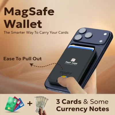 Buy Tempt Mag Safe Wallet Charger - Black in bulk for Corporate Gifting | Corporate Gyft