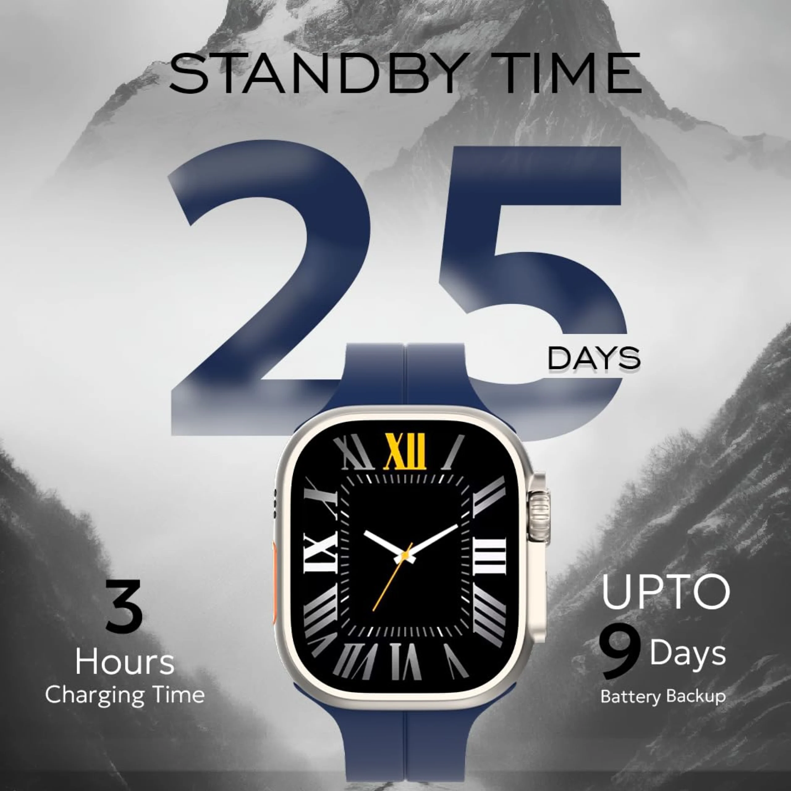 Tempt HD Smartwatch – Blue Buy Tempt HD Smartwatch – Blue in bulk for Corporate Gifting | Corporate Gyft