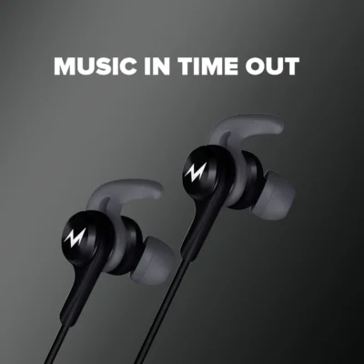 Buy Tempt Wired Earphones – Black in bulk for Corporate Gifting | Corporate Gyft