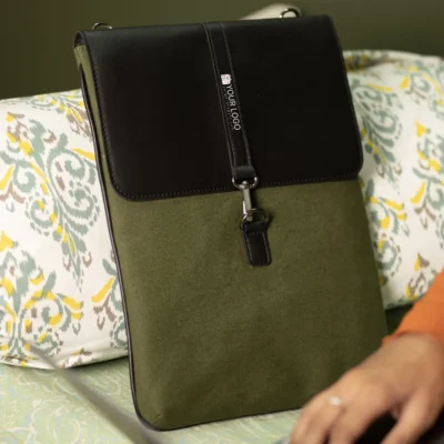 Buy Albert Slim Laptop Sleeve - Olive in bulk for Corporate Gifting | Corporate Gyft