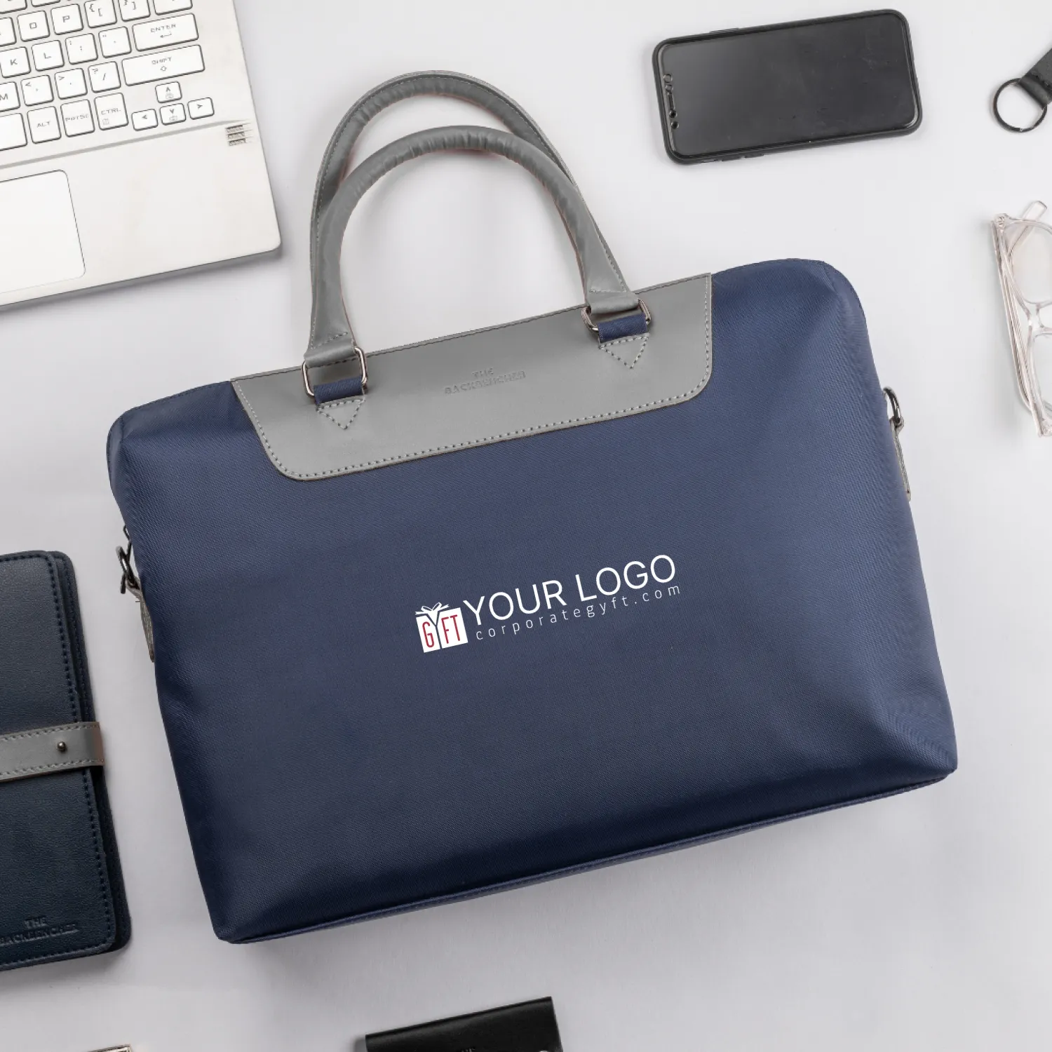 Austin Laptop Bag - Blue Buy Austin Laptop Bag - Blue in bulk for Corporate Gifting | Corporate Gyft