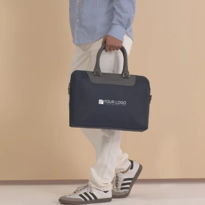 Buy Austin Laptop Bag - Blue in bulk for Corporate Gifting | Corporate Gyft