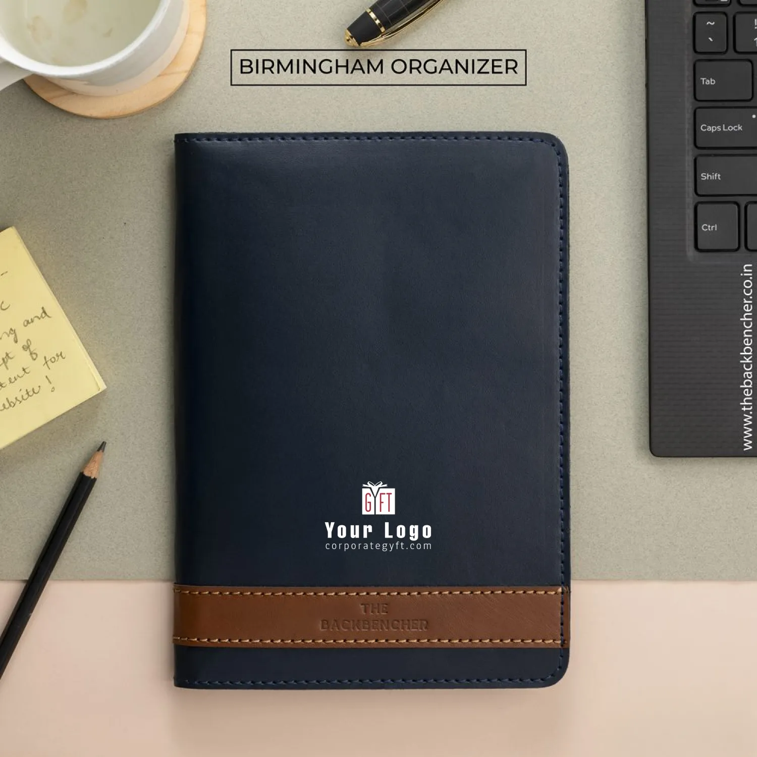 Birmingham Executive Organizer - Blue Buy Birmingham Executive Organizer - Blue in bulk for Corporate Gifting | Corporate Gyft